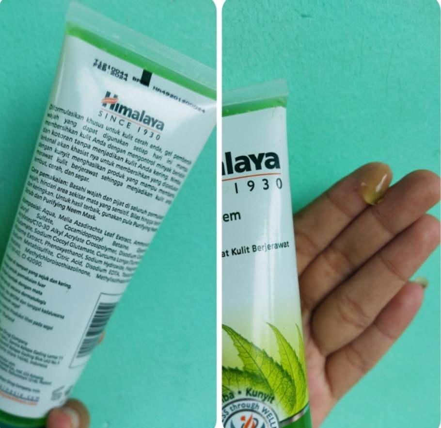 Tekstur Himalaya face wash